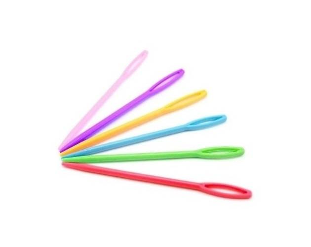 Agujas Plásticas Para Lana Por 60 Unidades