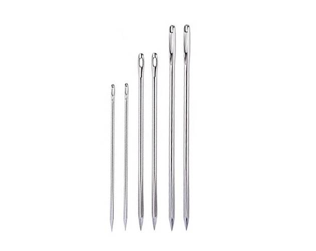 Agujas Para Cuero Trifilar Por 6 Unidades