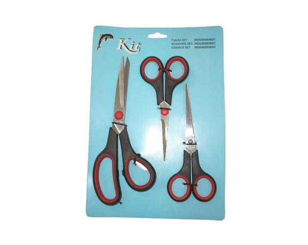 Tijeras Kit En Blister De 3 Unidades Surtidas