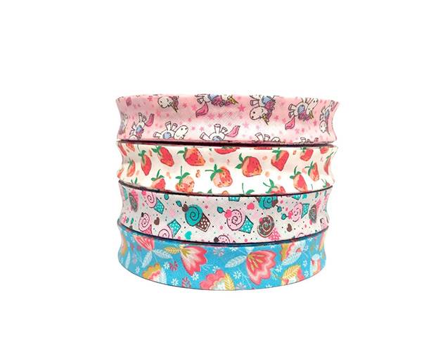 Cinta Bies Ancha De 20 Mm. Estampada Especial Por 25 Mts.