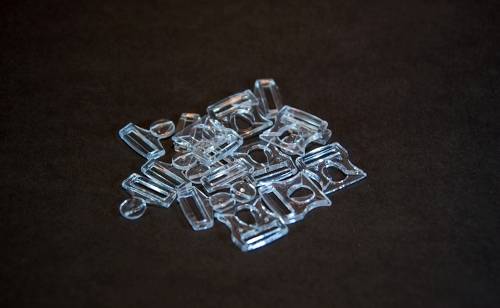 Broche Transparente Para Corpiño Grande Por 100 Unidades