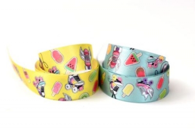 Cinta Patines - Mil Unicornios De 25 Mm. Por 10 Mts.