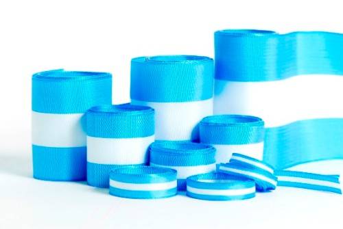 Cinta Bandera Argentina Nº 22 Cordon De Oro Por 10 Mts.