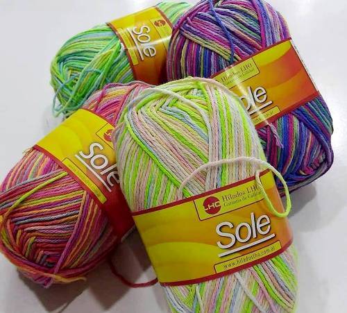 Hilado Sole Matizado En Ovillos Por Kilo