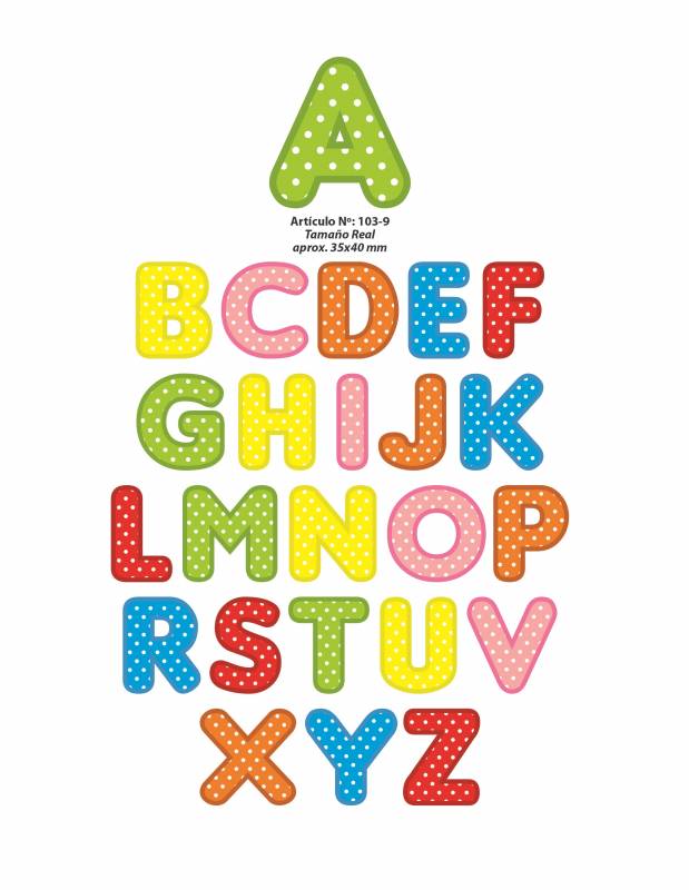 Aplicaciones Art. 103/9 Abecedario Por Unidades