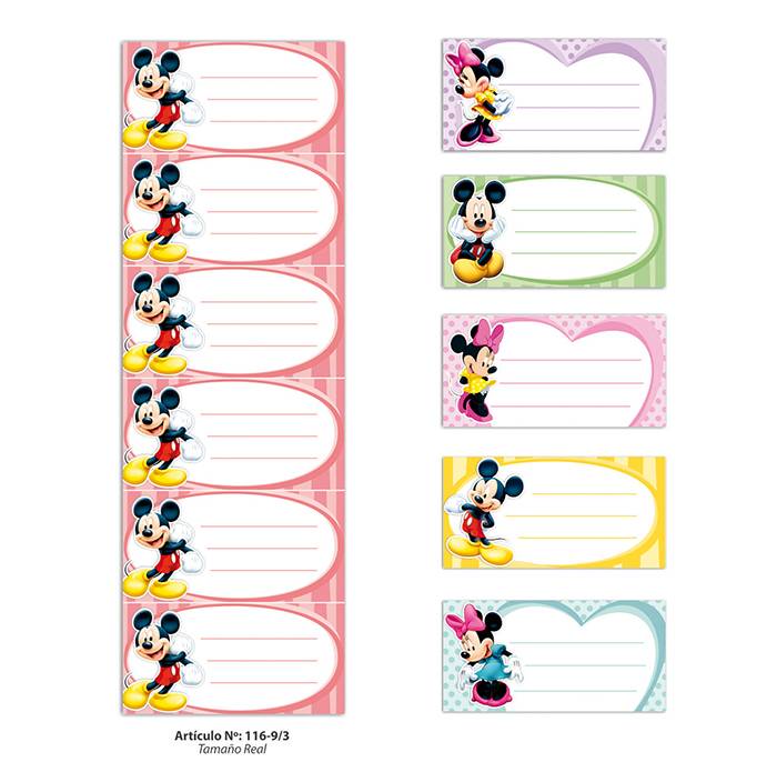 Etiquetas Art. 116 - 117/9 Por 36 Unidades