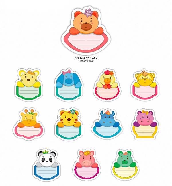 Etiquetas Art. 123 - 124/9 Por 36 Unidades