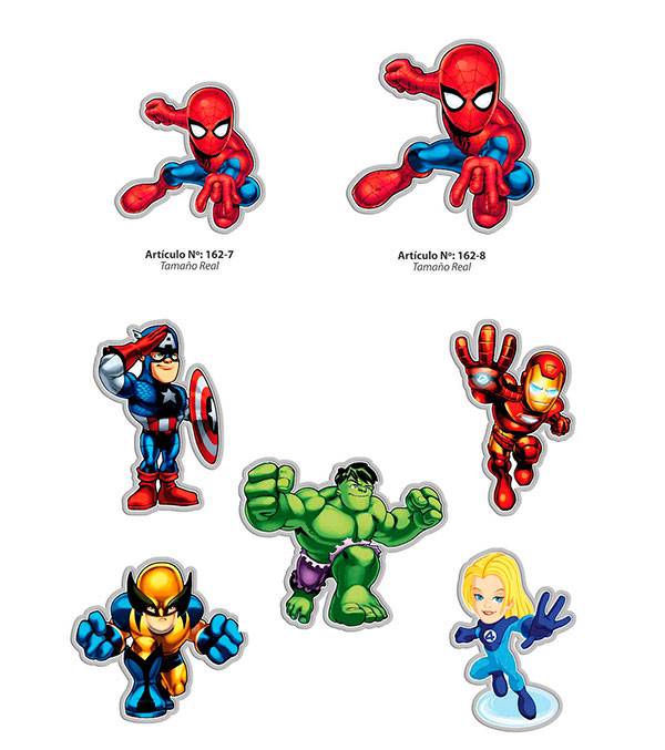 Aplicaciones Art. 162/7 Héroes Por 6 Unidades