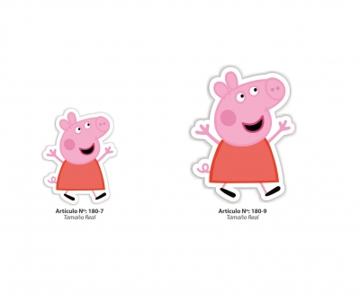 Aplicaciones Art. 180/9 Peppa Pig Por 6 Unidades Iguales