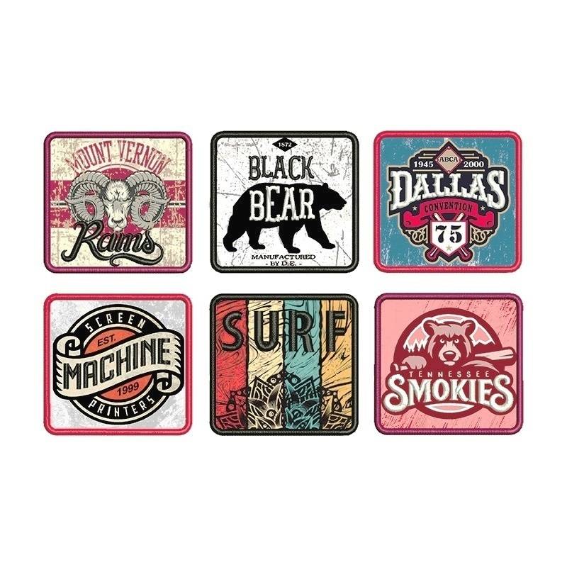 Aplicaciones Art. 813/9 Vintage Cuadrado Por 6 Unidades