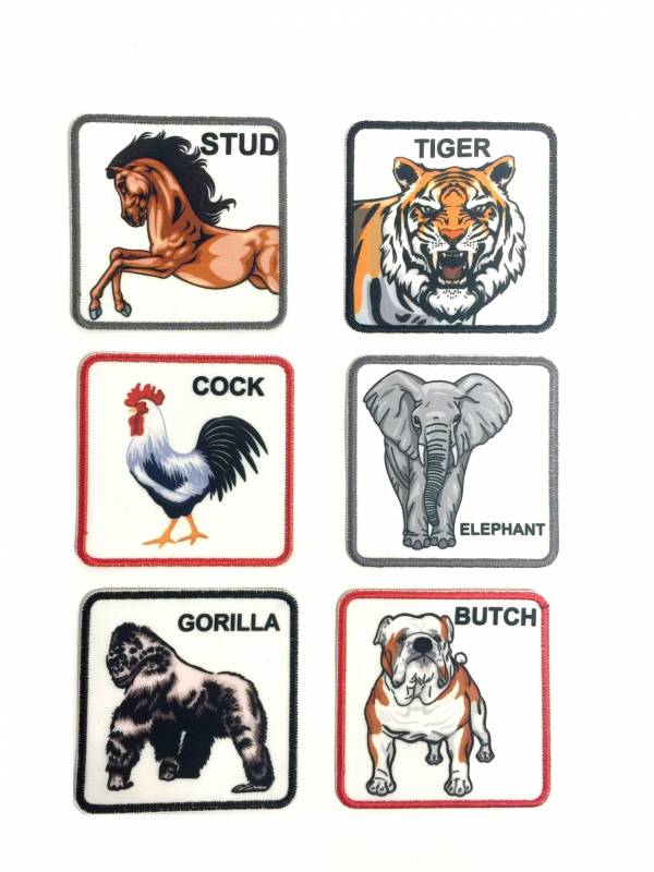 Aplicaciones Art. 814/9 Cuadrado Animales Por 6 Unidades