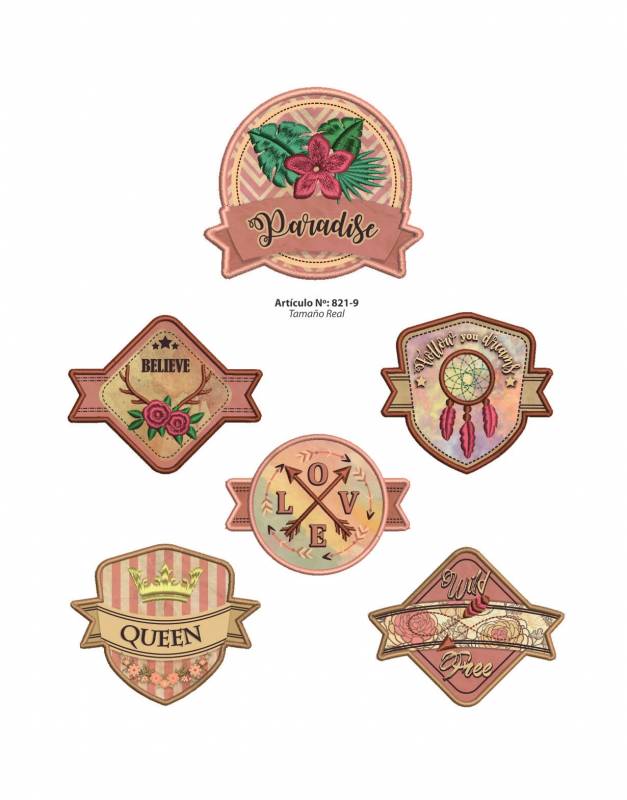 Aplicaciones Art. 821/9 Vintage Por 6 Unidades