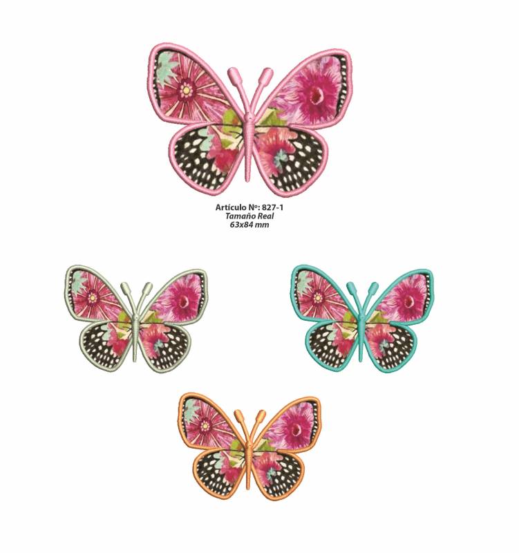 Aplicaciones Art. 827 Mariposa Por 4 Unidades