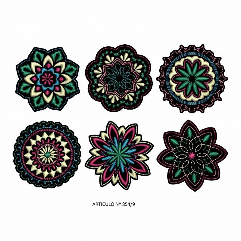 Aplicaciones Art. 854/9 Mándalas Por 6 Unidades