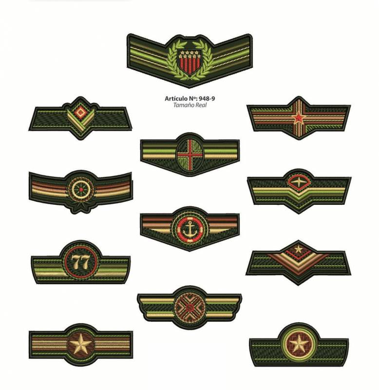 Aplicaciones Art. 948/9 Militar Por 6 Unidades