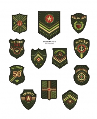 Aplicaciones Art. 949/9 Militar Por 6 Unidades