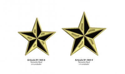 Aplicaciones Art. 969/8 Estrella Por 6 Unidades Iguales