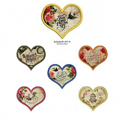 Aplicaciones Art. 971/9 Corazón Por 6 Unidades