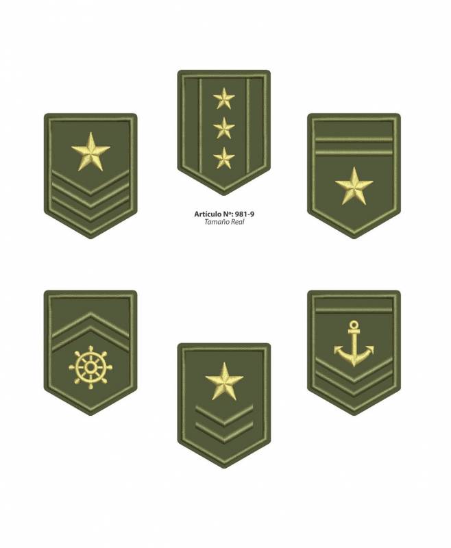 Aplicaciones Art. 981/9 Militar Por 6 Unidades